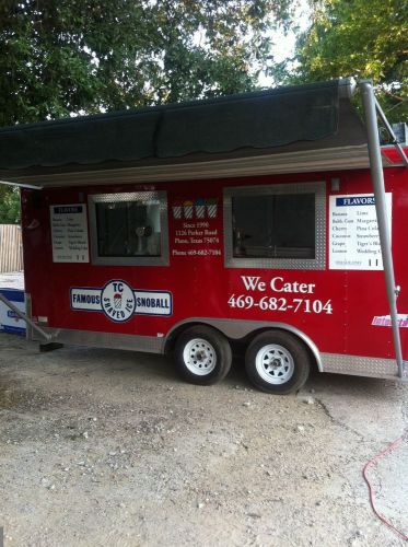 Shaved ice concession trailer for sale