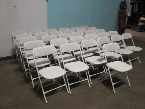 Lot of 31 &#034;resilient furniture&#034; commercial restaurant/banquet folding chairs for sale