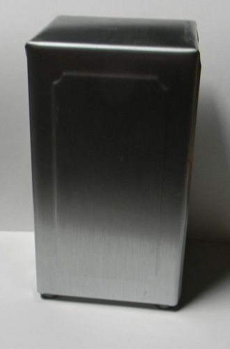 STAINLESS STEEL NAPKIN DISPENSER - USED