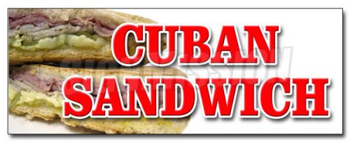 24&#034; cuban sandwich decal sticker cuba havana hot pressed fresh homemade for sale