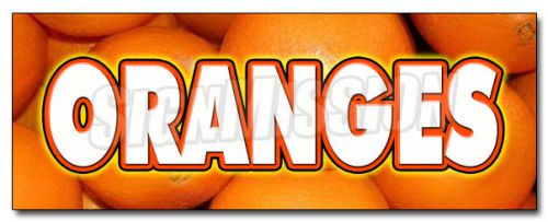 36&#034; ORANGES DECAL sticker citrus fruit juice florida produce marketing promotion