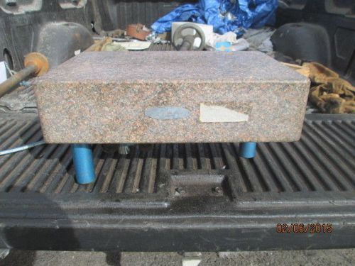 Machinist lathe olympic granite surface plate with adjustable base 18 x 12 x 4 for sale