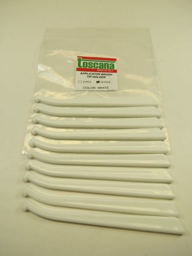 Brush Handle Applicator Tips Dental Replaceable Bended Kit /10 Pcs TOSCANA New