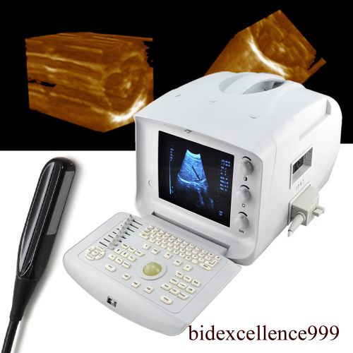 Veterinary Portable Digital Ultrasound Scanner Machine Rectal Probe External 3D