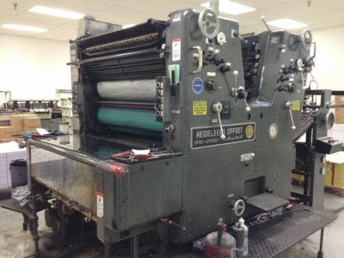 1974 Heidelberg SORSZ Offset Press, 72 x 102 cm, Conventional Dampening