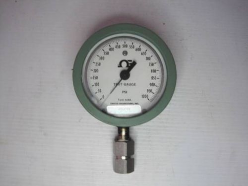 8256 Omega Engineering 1000 PSI Vintage Test Gauge P104714 FREE Ship Conti USA