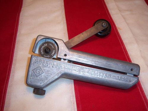 GREENLEE FLEX SPLITTER 1940 CONDUIT CUTTER TOOL WITH 1941 BLADE