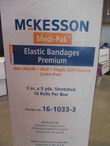 McKesson Elastic Bandages Premium 3inX5yds. 10 roll per box