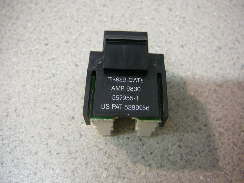 AMP Modular Jack Assy  RJ45  Keyed  110 Connect  T568B Cat 5  **NEW**  1/PKG