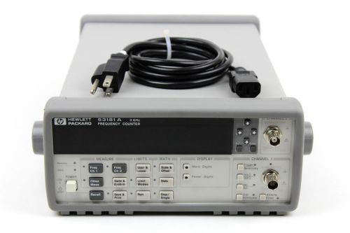 HP Hewlett Packard Agilent 53181A Frequency Counter + 3GHz &amp; Opt 10