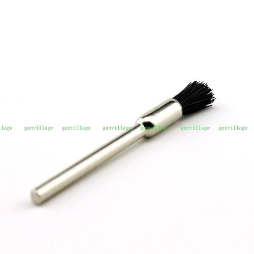 25Pcs Nylon Bristle Wire PEN Polishing Brush 3mm Shank For Rotary Surface Clean