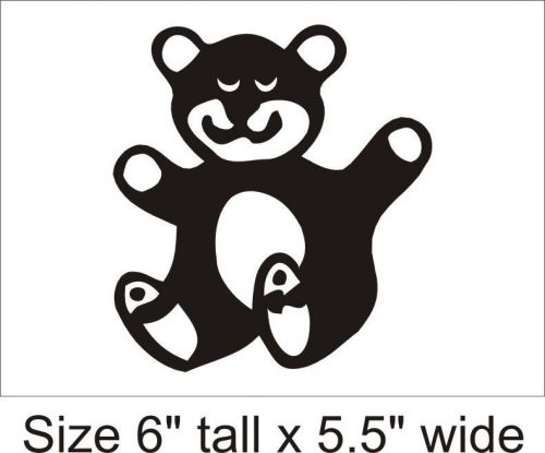 Teddy Bear Toy Funny Car Vinyl Sticker Decal Truck Bumper Fine Art Cafe - 1130