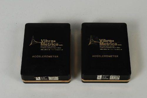 Lot of 2 Vibra 2000-B Accelerometer AS IS