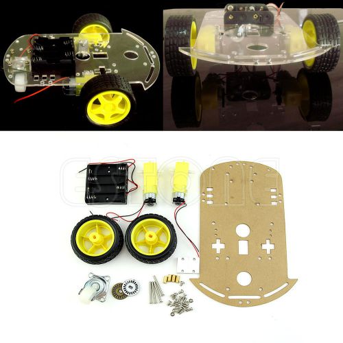 Motor smart car robot chassis kit speed encoder battery box motor for arduino for sale