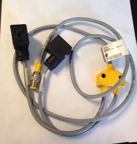 Turck Cordset, VB2-RS 4.5T-1/2VAS 22-A528-0.3/0.3