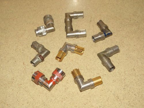 ^^ CONNECTOR LOT # 5 (9 PIECES)-  GENERAL RADIO TYPE 874 ELBOWS