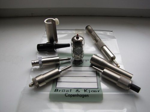 BRUEL &amp; KJAER  CONNECTOR KIT JJ2614 JJ0028 4420+Tube Telefunken EF 86+3pcs adapt