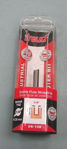 1/4&#034; (Dia.) Double Flute Straight Bit 04-106 Freud