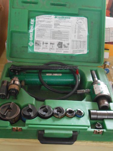 GREENLEE Hydraulic SLUG BUSTER Punch Driver Kit # 7306SB w/ 8 dies &amp; case
