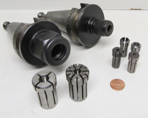 CNC MILLING MACHINE BT40-DW4 &amp; DW2 COLLET HOLDERS W/COLLETS