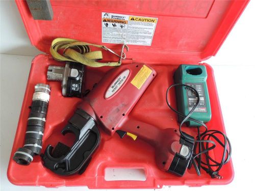 BURNDY PAT750-18V BATTERY POWERED CRIMPER CRIMPING TOOL WITH 7 DIES PAT 750