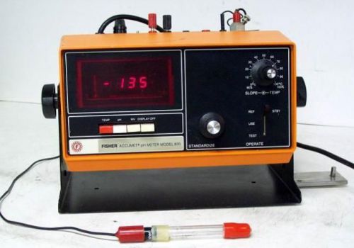 FISHER ACCUMET MODEL 630 PH METER CAT. 13-639-90 PH ELECTRODE