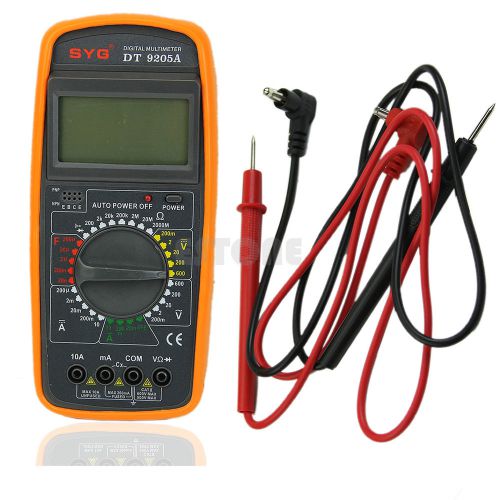 New DT9205A Digital Multimeter Voltmeter Ohmmeter Ammeter Capacitance Tester