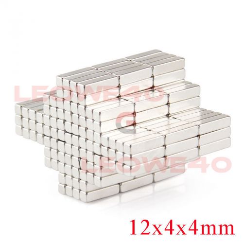 10/25/50X N50 12x4x4mm Rectangular Magnet Rare Earth Neodymium N715 from London