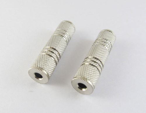3.5mm 1/8&#034; female to 3.5mm female jack audio headphone stereo coupler adapter for sale