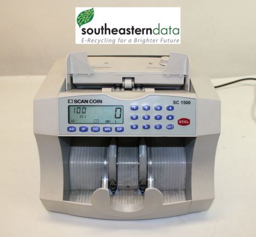 Scan coin sc 1500 currency bank note cash counter for sale