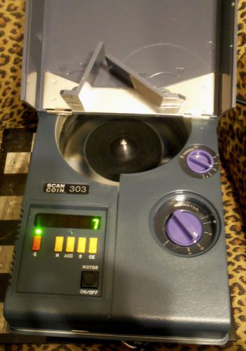 Scan coin 303 coin counter with operator&#039;s instruction manual for sale