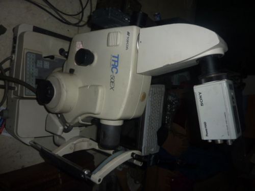 Topcon trc-50ex retinal camera with motorized stand/table for sale