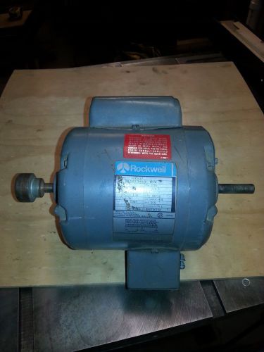 Vintage Rockwell 1/3 HP, 110/230, 1725 Electric Motor Model #1225227 Scroll Saw