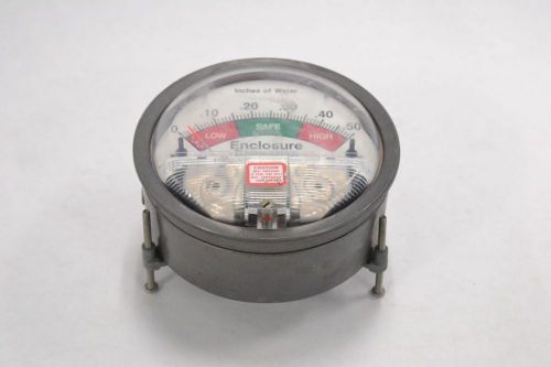 BEBCO 194003-00 ENCLOSURE CONTROL PRESSURE 0-0.50IN-H2O 4 IN DIAL GAUGE B320630