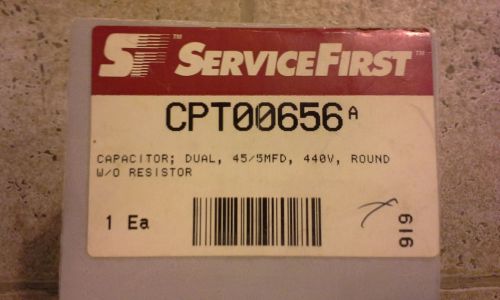 Trane capacitor 45/5 uf mfd 440v cpt656 cpt00656 new old stock free ship us for sale