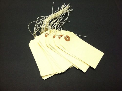 Shipping inventorytags #3 13 point manila strung 1-7/8 x 3-3/4 1000/box new for sale