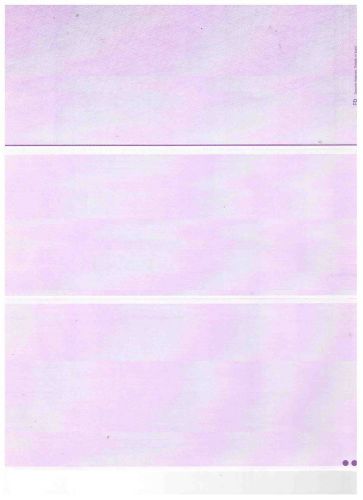 Blank check paper purple top 2000 business checks from deluxe for sale