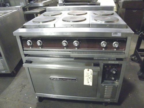 SOUTHBEND SE36A-BBB  36&#034; 6 BURNER RANGE 1 OR 3 PHASE CONVECTION OVEN