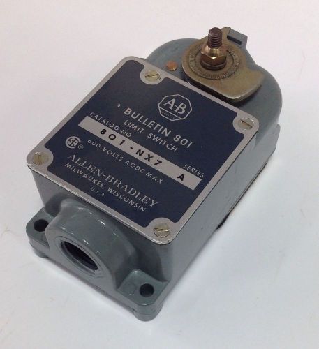 ALLEN BRADLEY  600VAC/DC LIMIT SWITCH SER.A 801-NX7 101773