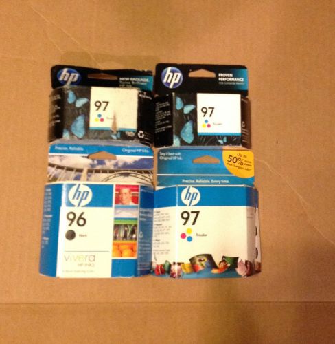 Genuine HP 97 C9363WN 96 C8767WN  Lot of 4 New Sealed