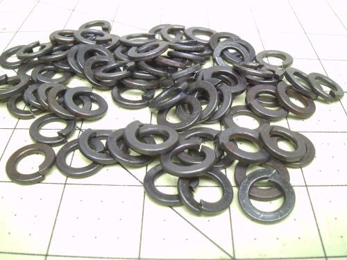 (80) SPLIT LOCK WASHERS ID 10MM OD 18MM THICK 2MM BLACK #57856