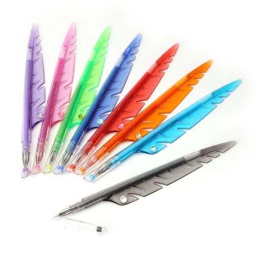 Gel Ink Rollerball Pen Fine Point Stationery Color Random Gift