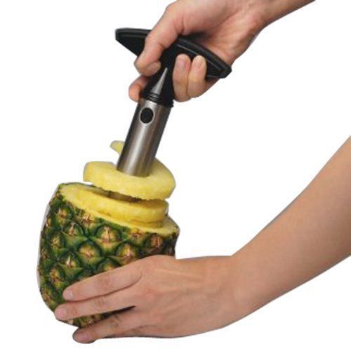 Easy Tool Stainless Steel Fruit Pineapple Corer Slicer Peeler Cut
