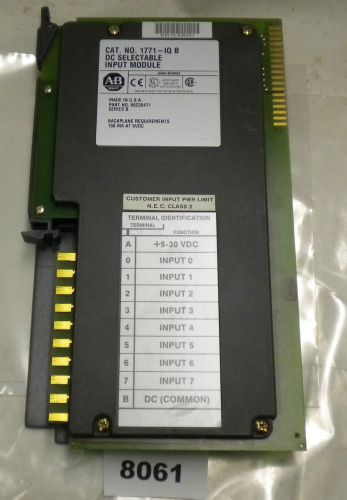 (8061) Allen Bradley Input Module 1771-IQB