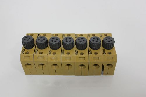 7 WEIDMULLER DIN RAIL FUSE TERMINAL BLOCKS SAKS 4 16A 400V  (S7-1-22E)