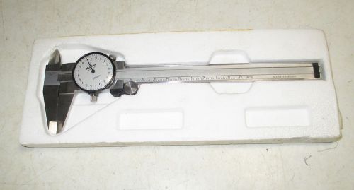 Mitutoyo #505-10Z  DK15 Dial Caliper - 0 to 15cm - Stainless Hardened