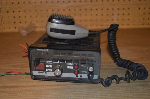  Whelen 295 200 Watt Electronic PA Amplifier  295HFSA6 w/ Microphone Untested