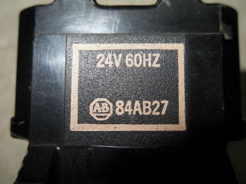 (E1) 1 USED ALLEN BRADLEY 84AB27 COIL 24V 60HZ