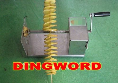 Tornado potato chips slicer spiral cutting machine potato cutter stainless steel for sale