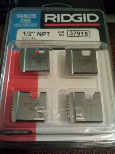 New Ridgid 1/2&#034; NPT SS 37915 Drop Head Threader Chasers Quantity of 4